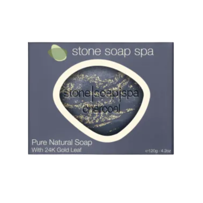 Stone Soap Spa - Tvål Coconut Charcoal 24 karat guld