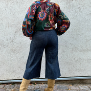 Black Colour - Box Culotte Pant