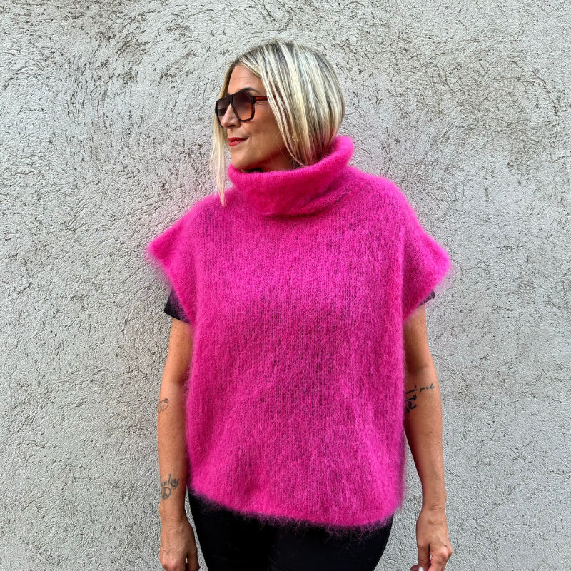 Black Colour - Bjoerk Rollneck Polo Vest