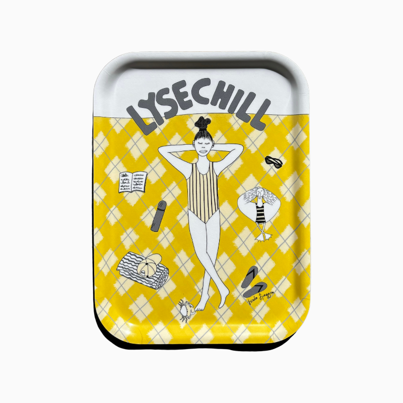 Bricka - Rektangulär Lysechill-2025 Gul