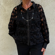 Black Colour - Violet Shirt