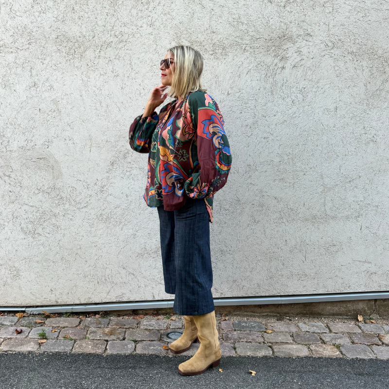 Black Colour - Box Culotte Pant