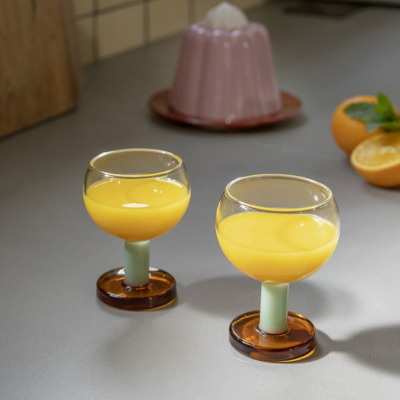 &Klevering - Glas Cantine Amber 2-pack