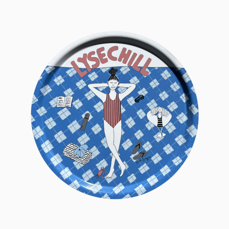 Bricka -  Rund Lysechill-2025 Blå