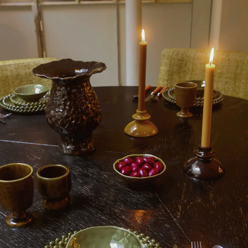 Olsson&Jensen - Kite Ljusstake - Brun