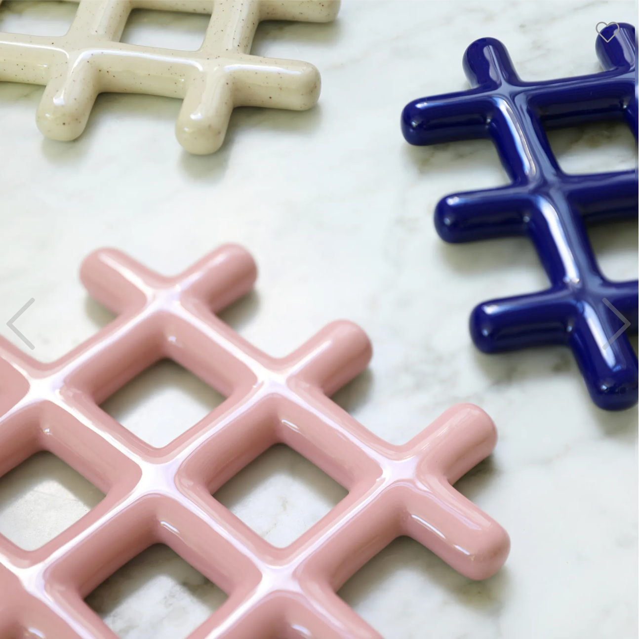 &Klevering - Trivet Grid Beige Underlägg