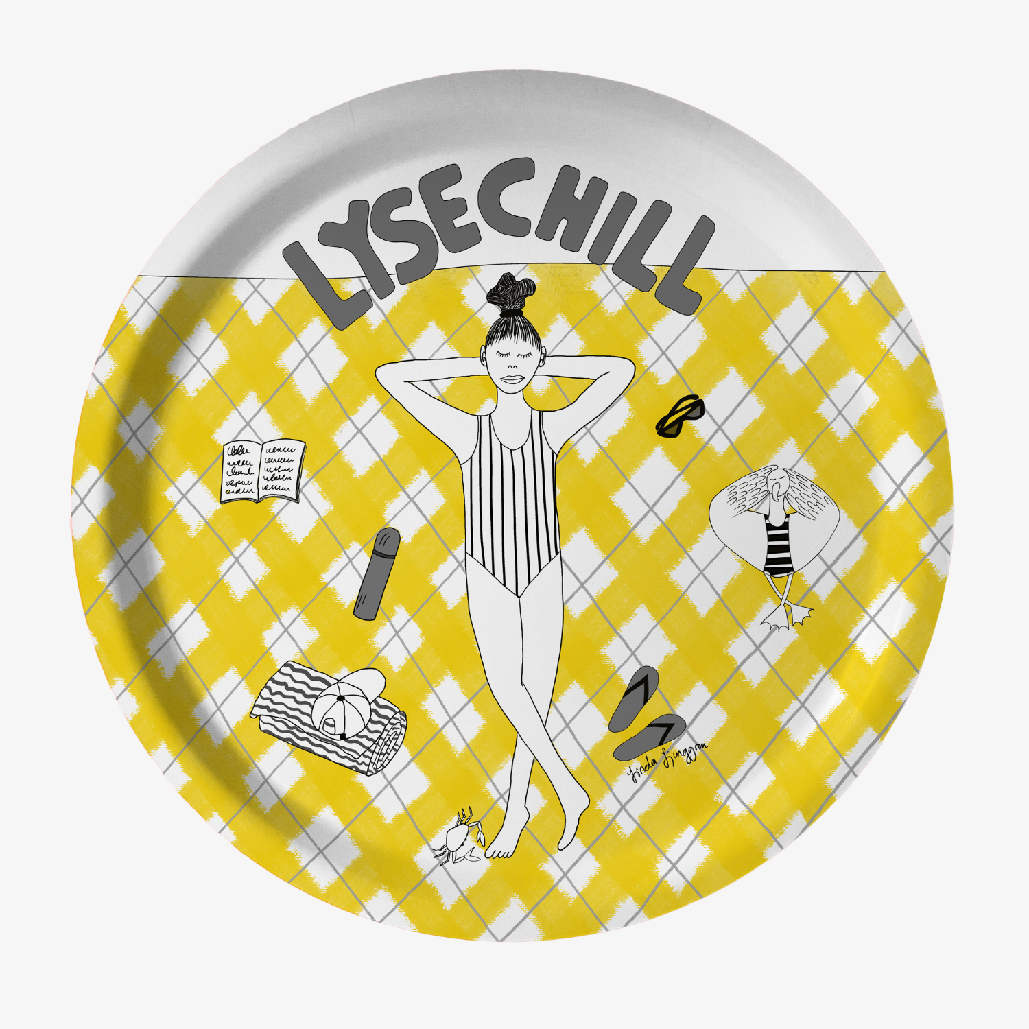 Bricka - Rund Lysechill-2025 Gul