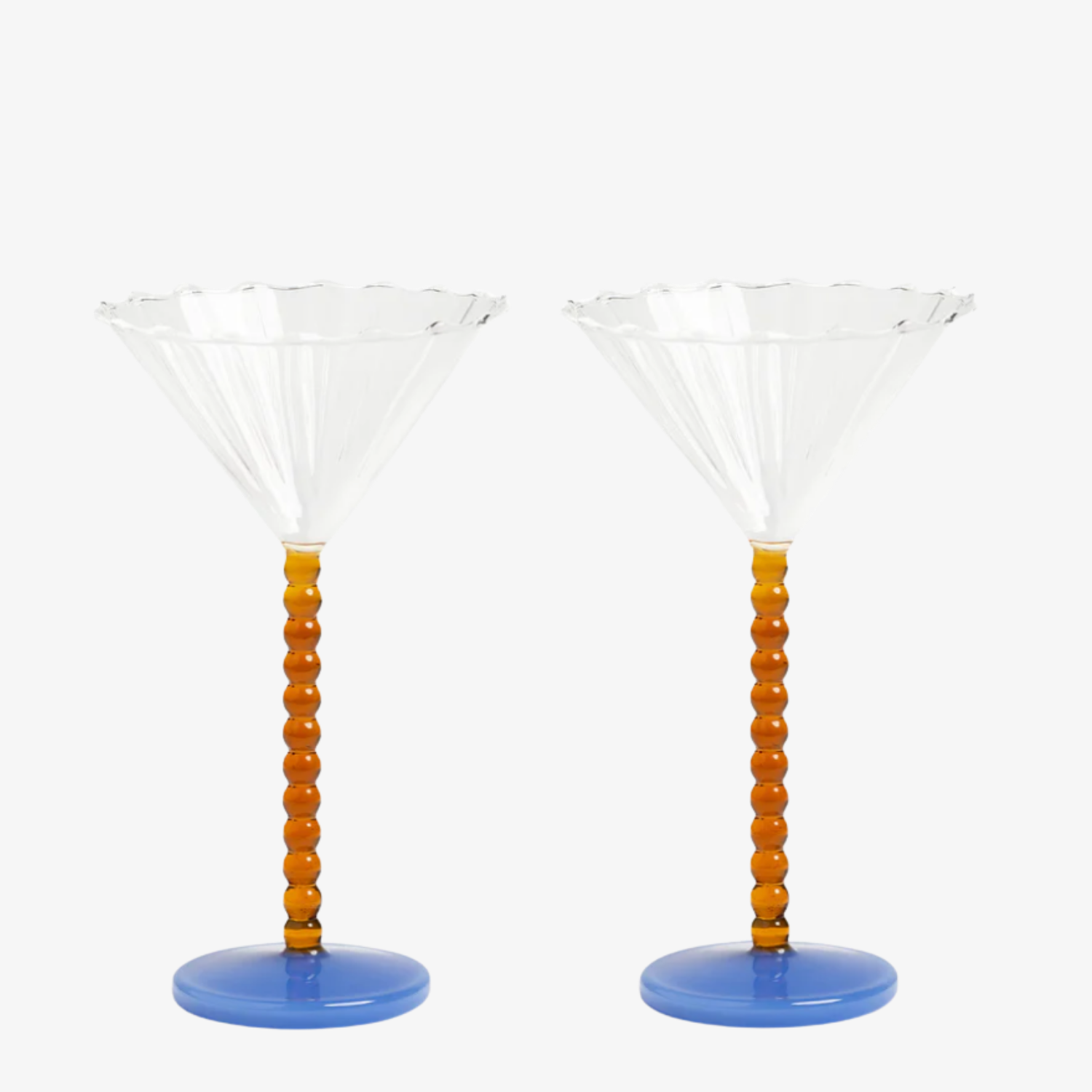 Glas Coupe Perle Amber - 2-pack