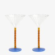 Glas Coupe Perle Amber - 2-pack