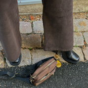 Black Colour - Cora Corduroy Box Pant Coffee