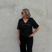 Black Colour - Fitz Blus Svart