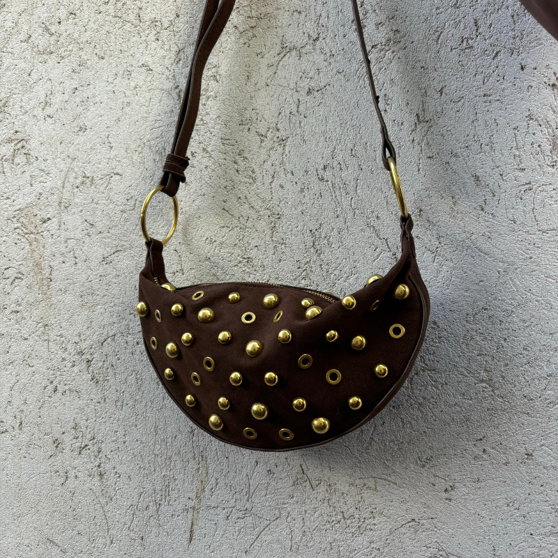 Black Colour - Crossover Bag Mocca