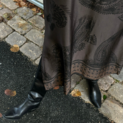 Black Colour - Jasmine Long Dress Coffee