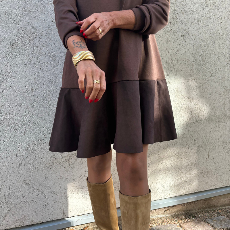 MinouMinou - Klänning Shade – Brun OneSize