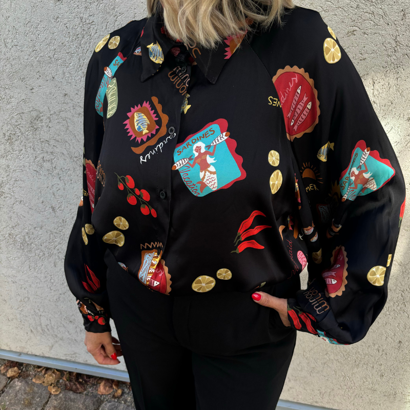 MinouMinou - Skjorta Mermaid Mafia – Svart OneSize