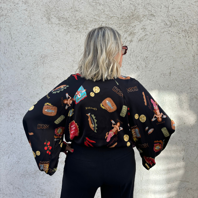 MinouMinou - Skjorta Mermaid Mafia – Svart OneSize