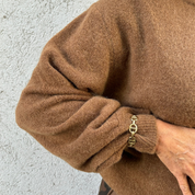 Black Colour - Bella Knit Cardigan Camel