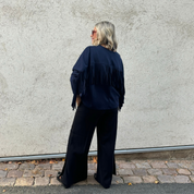 MinouMinou - Tröja Backyard Fringe – Marinblå OneSize