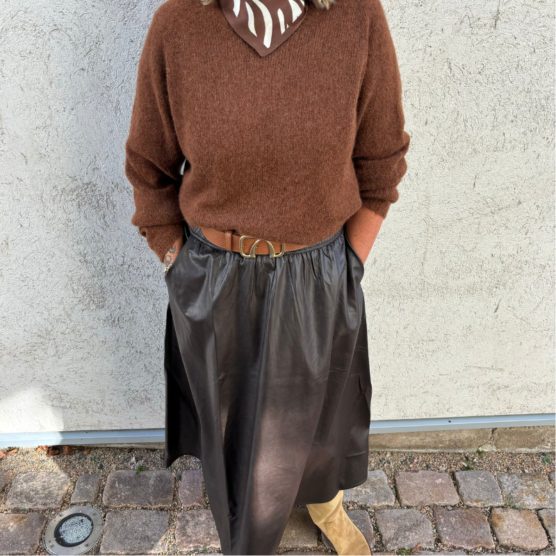 Black Colour - Juliet Vegan Skirt