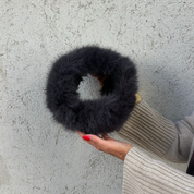 Black Colour - Lida Soft Hairband Grå/Svart