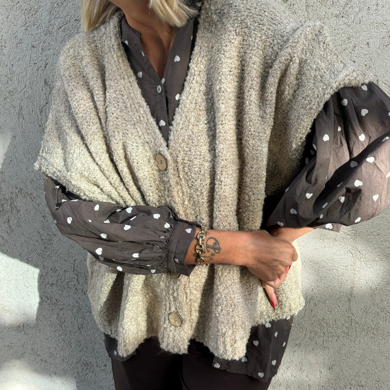 MinouMinou - Väst Squeeze Me – Beige OneSize