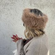 Black Colour - Lida Soft Hairband Natural