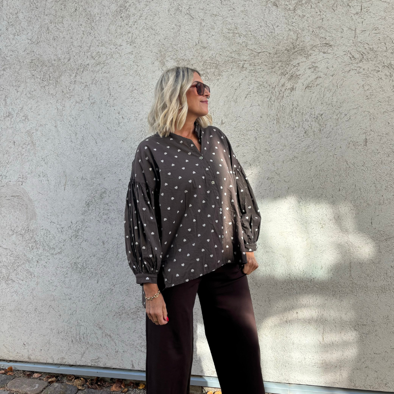 MinouMinou - Skjorta Slave to Love – Brun OneSize