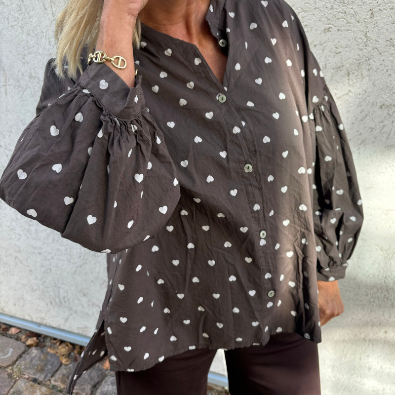 MinouMinou - Skjorta Slave to Love – Brun OneSize