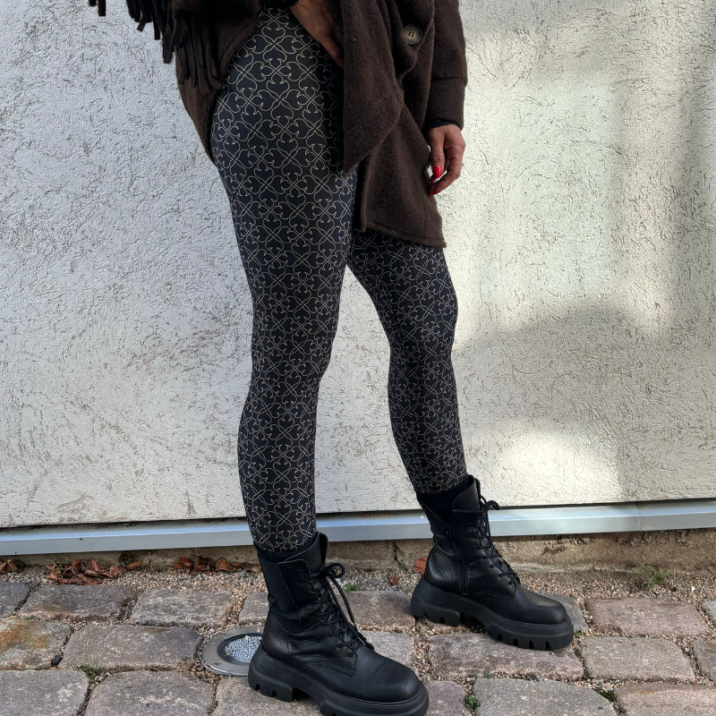 Black Colour - Lynn Leggings Black Decco