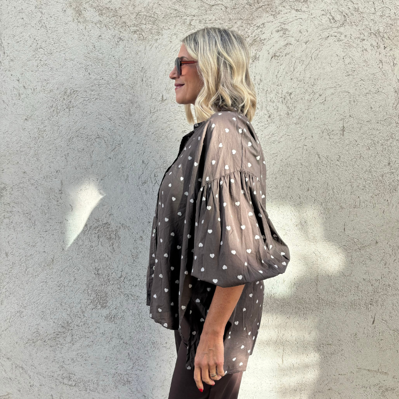 MinouMinou - Skjorta Slave to Love – Brun OneSize