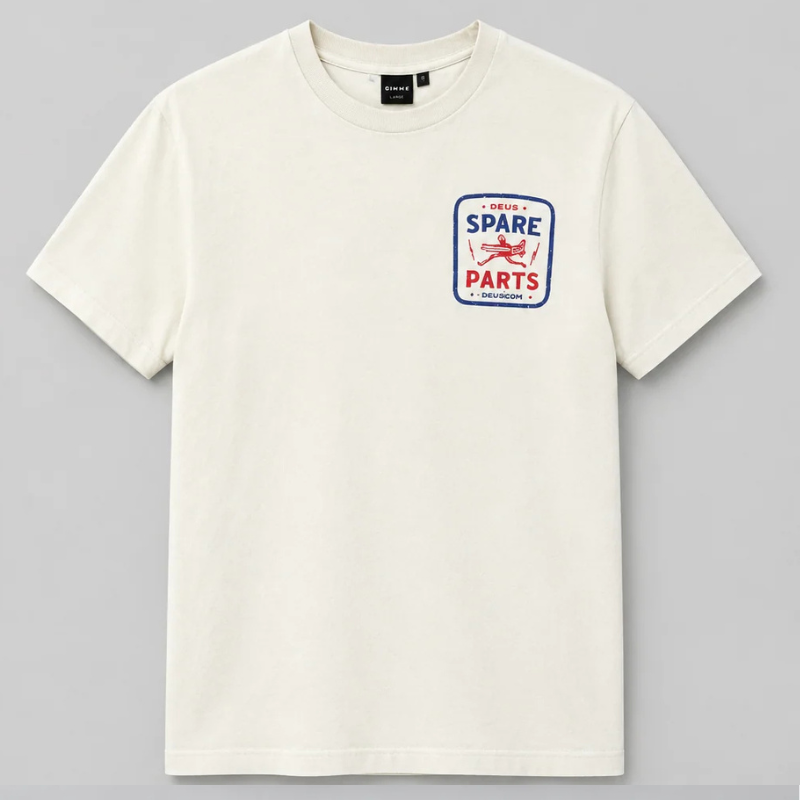Deus Ex Machina - Mudflap Tee Vintage White