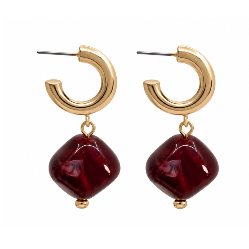 Pipols Bazaar- Jojo Earring Wine