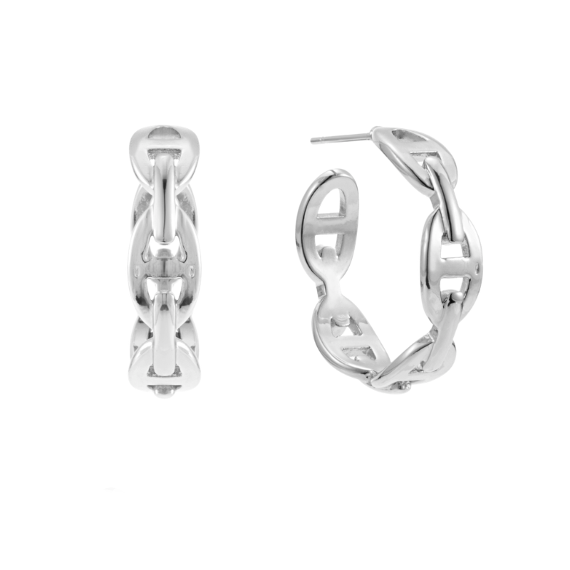 By Jolima - Celine Chain Hoop Steel