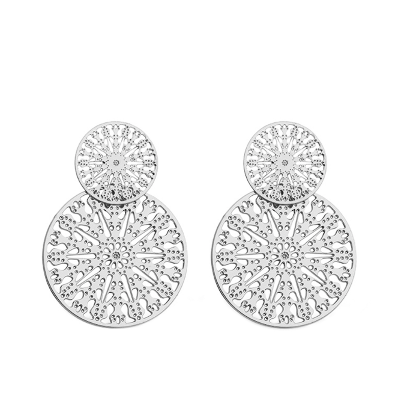 By Jolima - Spinn Twin Earring Silver