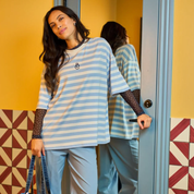 BlackColour - Madelyn Big Tee Light Blue