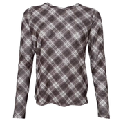 BlackColour - Kamma Mesh Blouse Brown Tartan