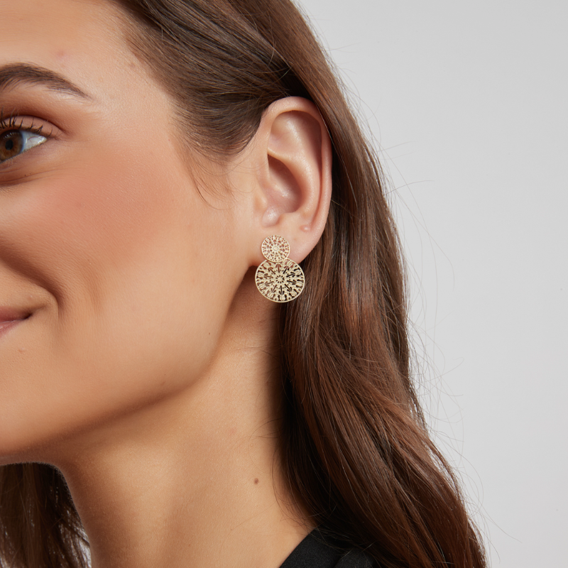 By Jolima - Spinn Twin Earring Gold