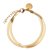 By Jolima - Angeline layer bracelet, gold