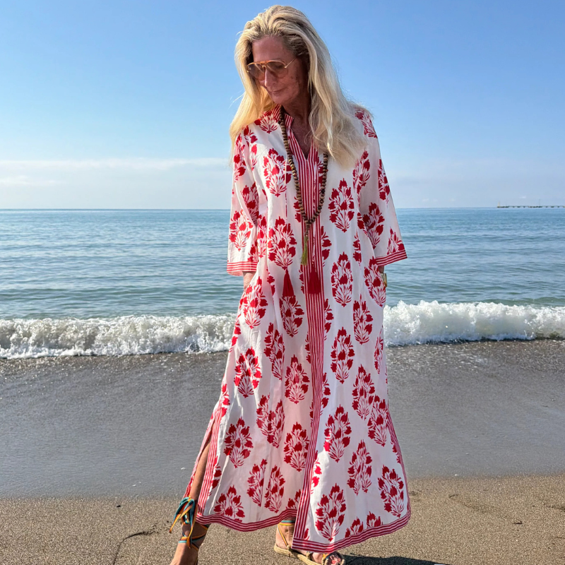 Wauw - Tabita Dress Red/White