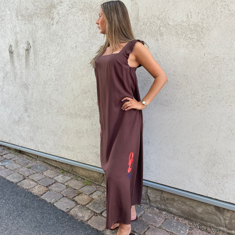 Wauw - Lobster Summer Dress Choklad Brun