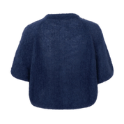Black Colour Bjoerk – Stickad Mohairkofta Marinblå