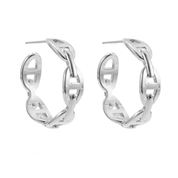 By Jolima - Celine Chain Hoop Steel