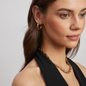 By Jolima - Celine Chain Necklece 45 Gold