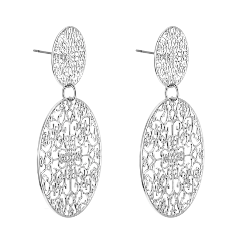 By Jolima - Double Spinn Earring Silver