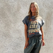 Not Sisters - Funny Tee Gray/Orange