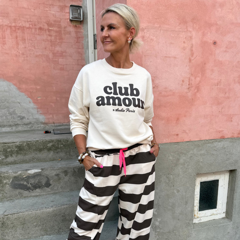 Not Sisters - Club Amour Sweat Beige/Brown