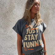 Not Sisters - Funny Tee Gray/Orange