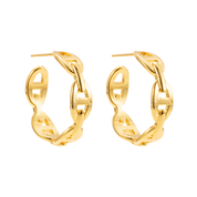 By Jolima - Celine Chain Hoop Gold