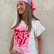 Not Sisters - Being Yourself T-Shirt White/Coral