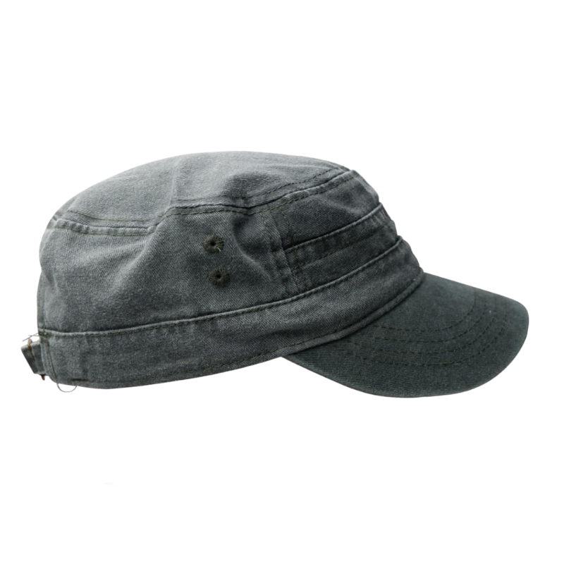 Black Colour Glenna – Keps Vintagestil Asfaltsgrå